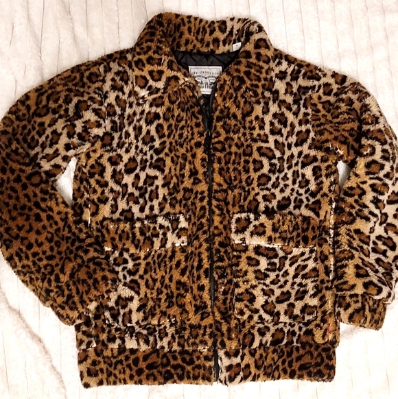 Cheetah Print Sherpa Jacket Levi's - Picture 3 of 6
